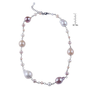 Multi Color Pearl Necklace