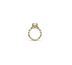 0.20TW Petite Pave Diamond Engagement Ring