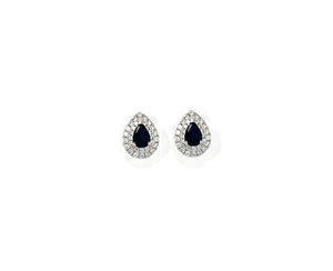 2.23TW Sapphire & Diamond Earrings