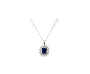 2.57TW Sapphire & Diamond Necklace