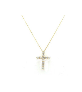 0.70TW Diamond Cross Necklace