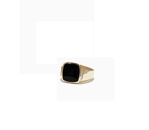 1.08TW Agate & Diamond Ring