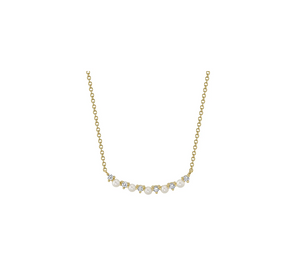 0.12TW Diamond & Pearl Necklace
