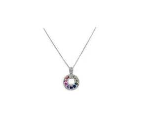 1.04TW Sapphire & Diamond Necklace