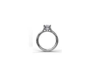 0.19TW Alternating Diamond Twist Engagement Ring