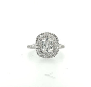 1.36TW Cushion Cut Engagement Ring