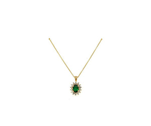 1.48TW Emerald & Diamond Necklace