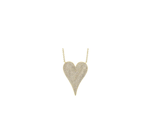 1.42TW Pave Heart Necklace