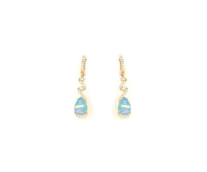 5.22TW Opal & Diamond Earrings