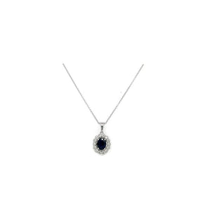 1.83TW Sapphire & Diamond Pendant