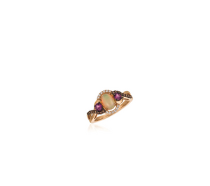 1.08TW Opal & Garnet Ring