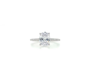 0.32TW Oval Engagement Ring