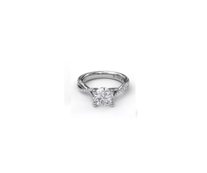 0.19TW Alternating Diamond Twist Engagement Ring