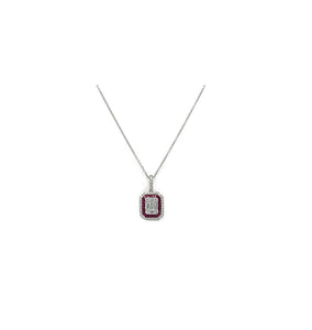 1.45TW Ruby & Diamond Necklace