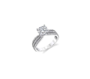 0.40TW Triple Row Engagement Ring