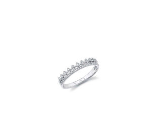 0.22TW Stackable Crown Ring