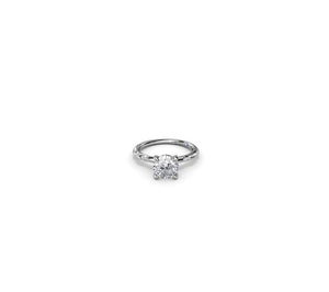 0.10TW Raindrop Diamond Engagement Ring