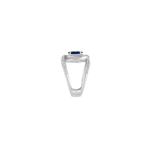 2.01TW Sapphire & Diamond Ring