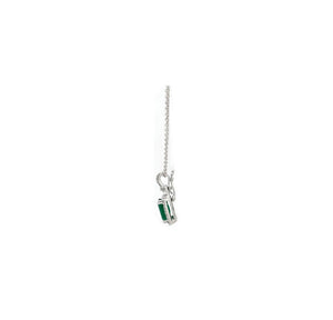 1.70TW Emerald & Diamond Necklace