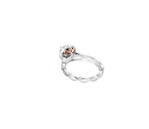 0.23TW Rose Gold Accented Engagement Ring