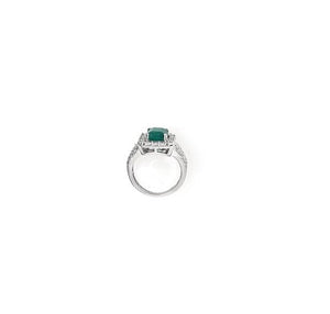 2.67TW Emerald & Diamond Ring