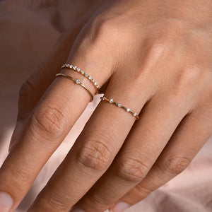 LUELLA Floating Diamond Ring