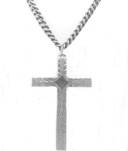 Vintage Silver Cross Necklace
