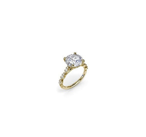 0.20TW Petite Pave Diamond Engagement Ring