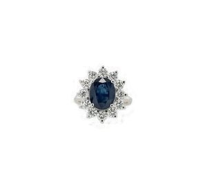4.26TW Sapphire & Diamond Ring
