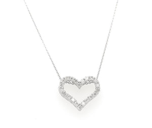 0.47TW Diamond Heart Necklace
