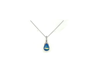 1.42TW Opal & Diamond Necklace