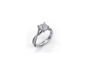 0.19TW Alternating Diamond Twist Engagement Ring