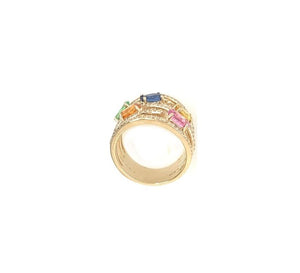 3.50TW Sapphire & Diamond Ring
