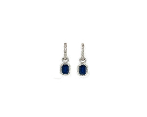 2.49TW Sapphire & Diamond Earrings