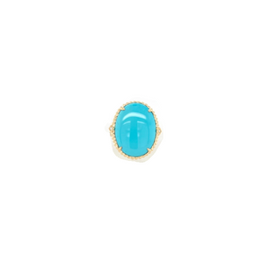 10.81TW Turquoise & Diamond Ring