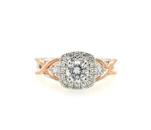 0.73TW Halo Engagement Ring