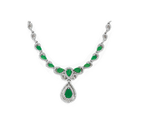 5.16TW Emerald & Diamond Necklace