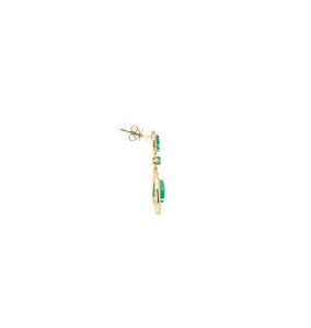 2.88TW Emerald & Diamond Earrings