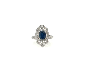 1.74TW Sapphire & Diamond Ring