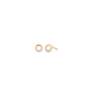 LENA Open Circle Diamond Studs