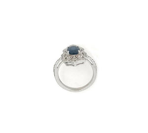 1.74TW Sapphire & Diamond Ring