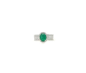 1.83TW Emerald & Diamond Ring