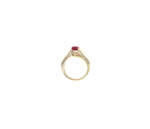 1.82TW Pink Tourmaline & Diamond Ring